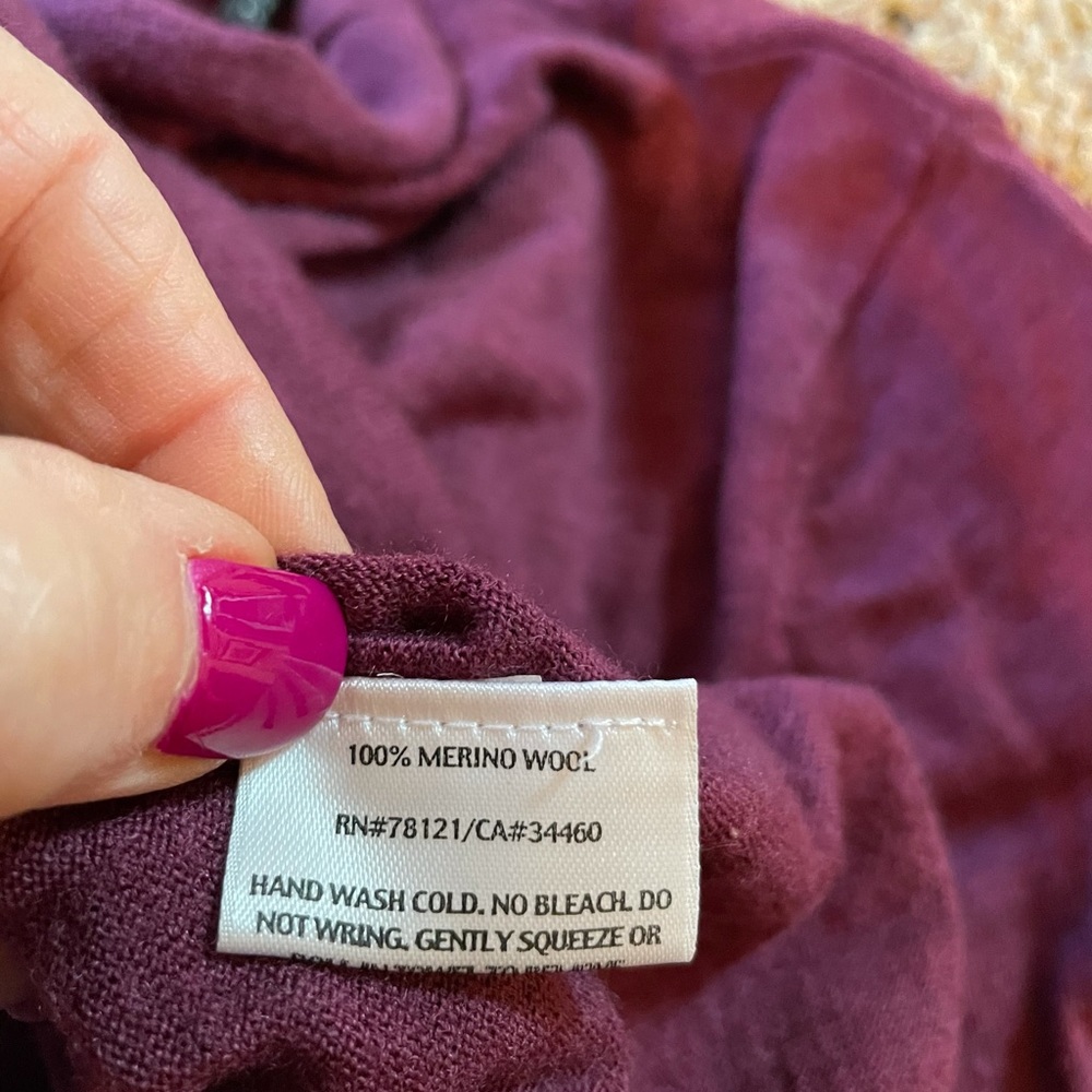 Eileen Fisher Purple Turtleneck Sweater - Picture 8 of 8